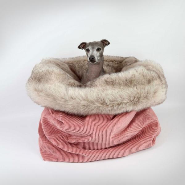 Kuschelhöhle FiouStar Royal Cord Pink